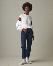 women's premium slub crew tee